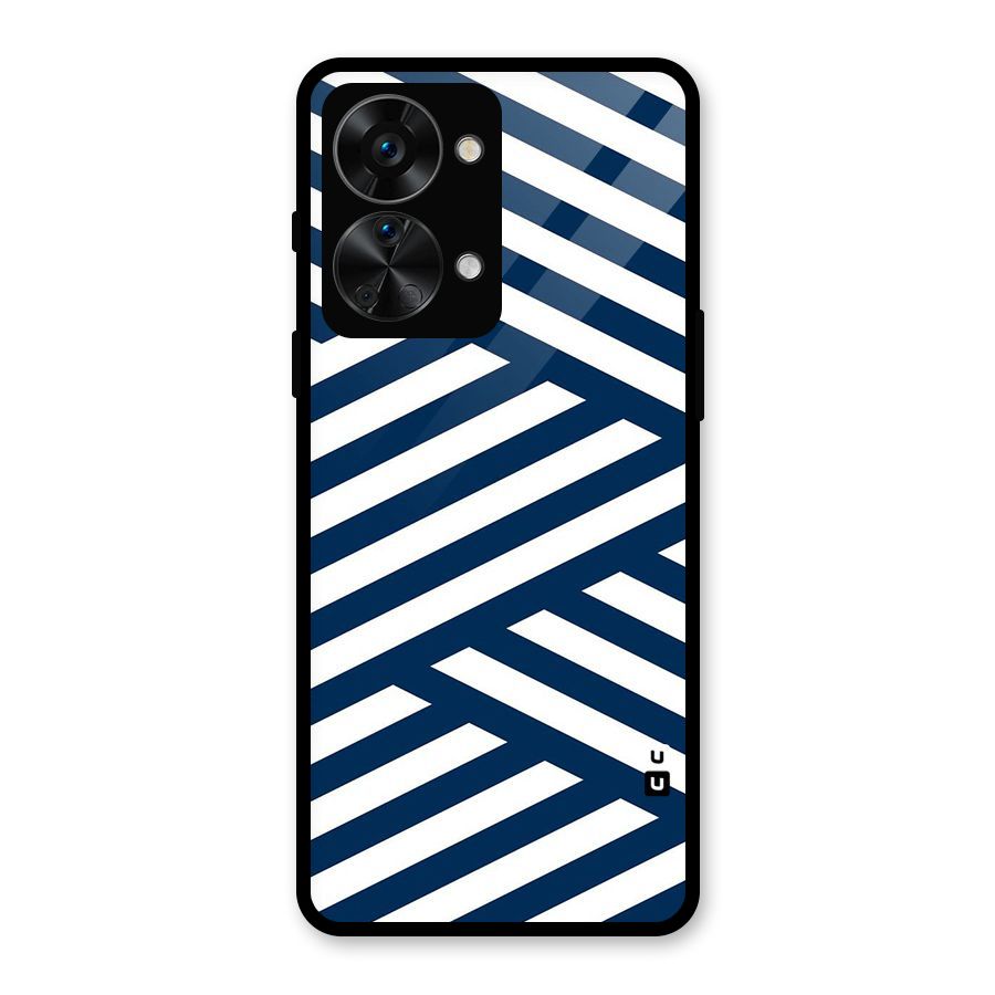 Zip Zap Pattern Glass Back Case for OnePlus Nord 2T