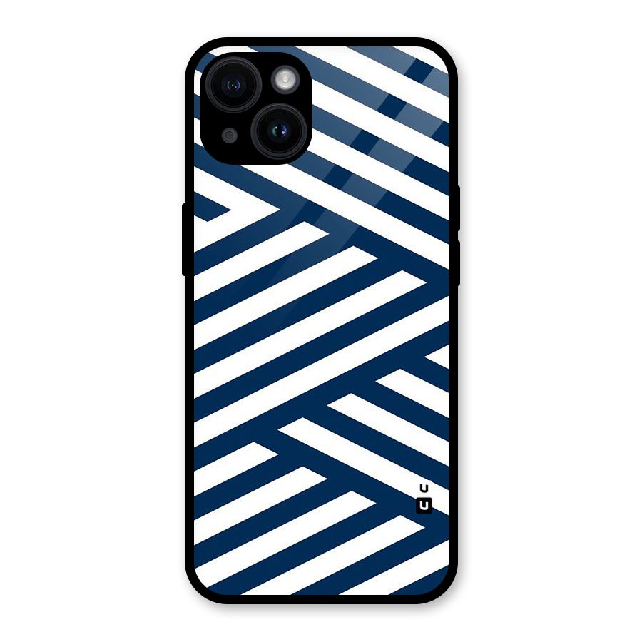 Zip Zap Pattern Glass Back Case for iPhone 14