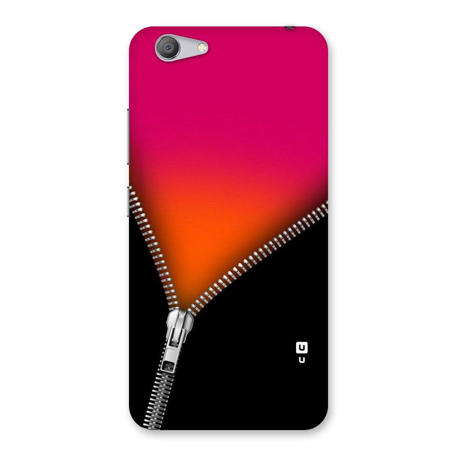Zipper Print Back Case for Vivo Y53
