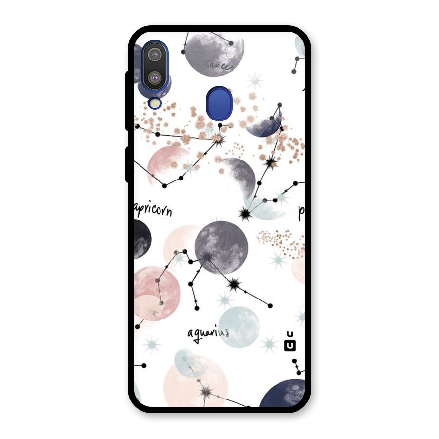Zodiac Glass Back Case for Galaxy M20