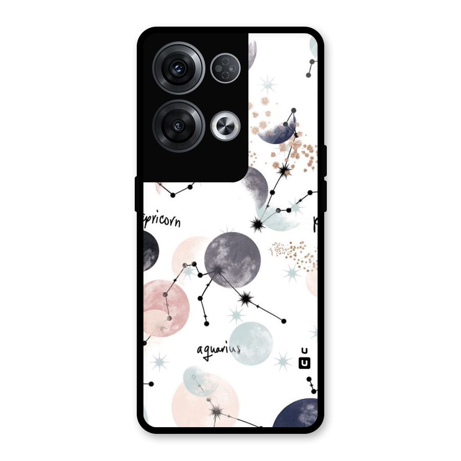 Zodiac Glass Back Case for Oppo Reno8 Pro 5G