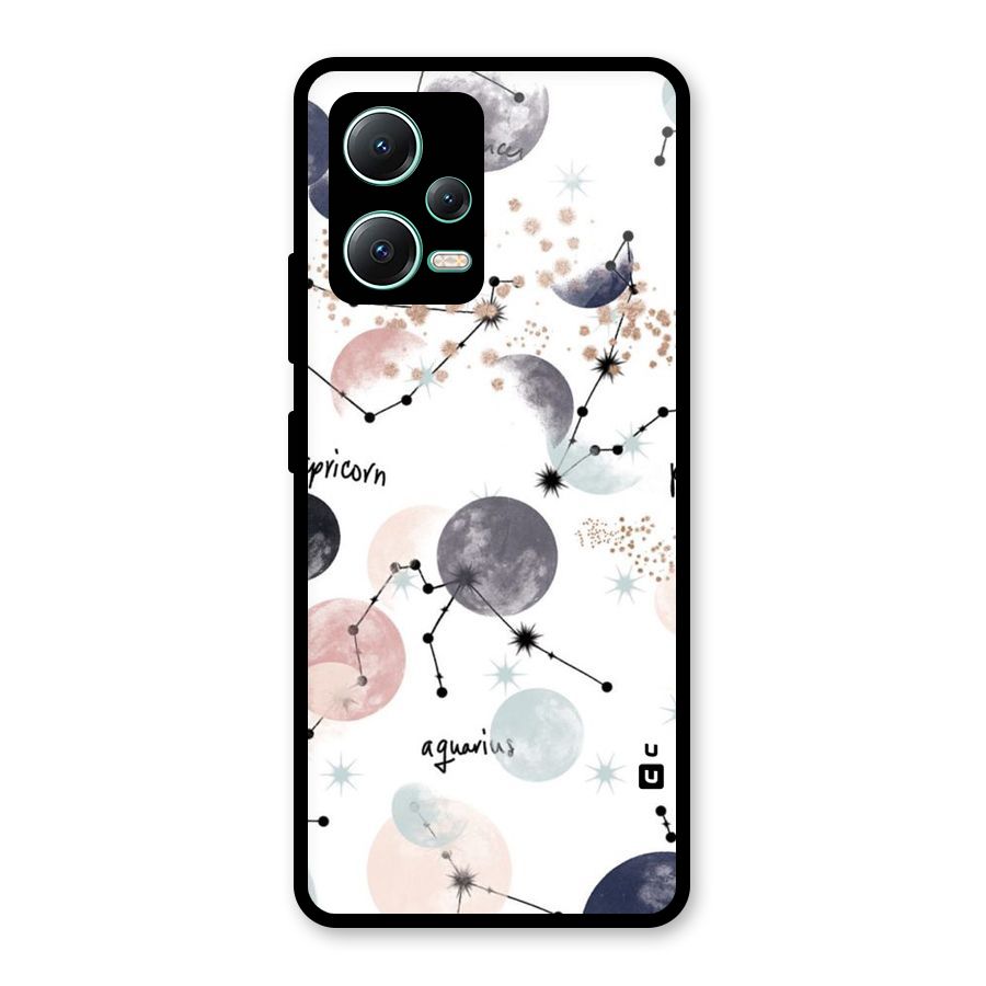 Zodiac Glass Back Case for Redmi Note 12 5G
