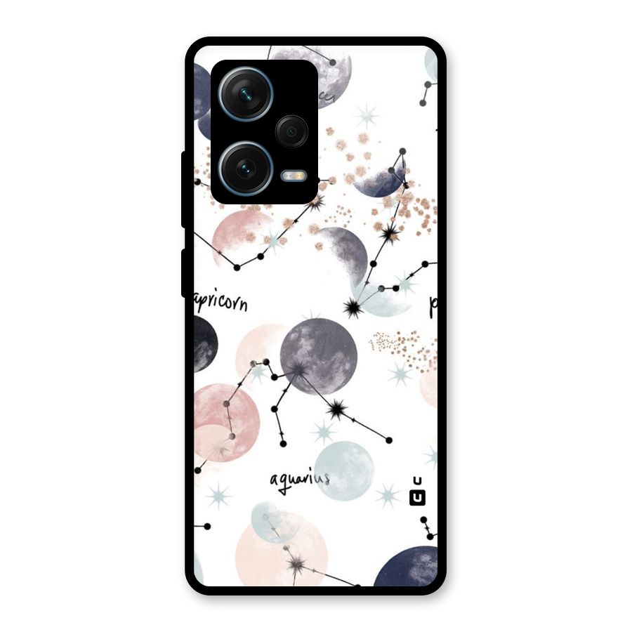 Zodiac Glass Back Case for Redmi Note 12 Pro Plus 5G