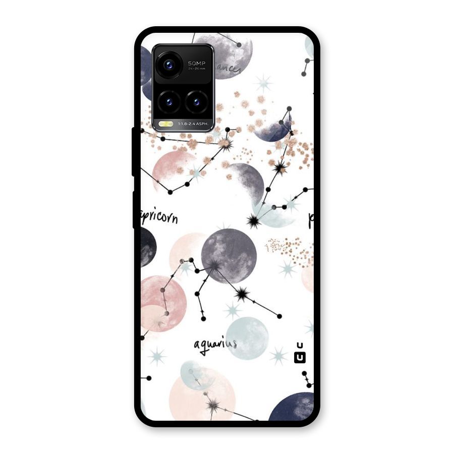 Zodiac Glass Back Case for Vivo Y21T
