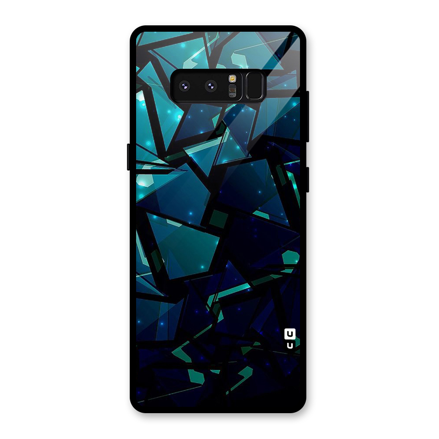 Abstract Glass Design Glass Back Case for Galaxy Note 8