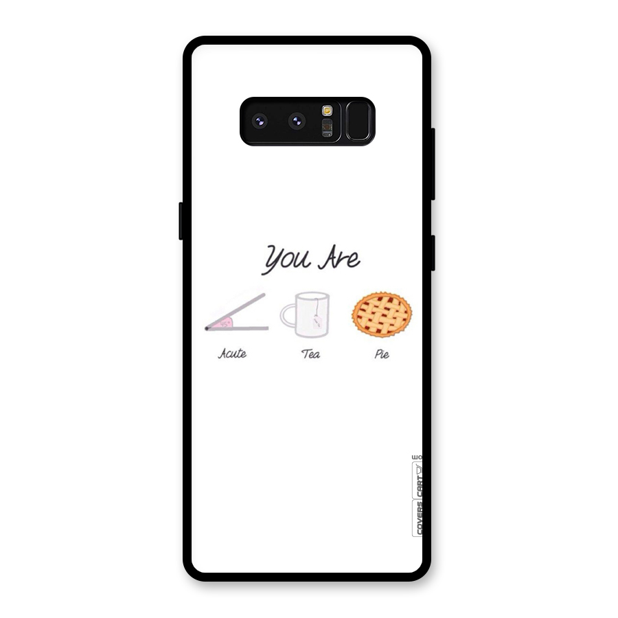 Acute Tea Pie Glass Back Case for Galaxy Note 8