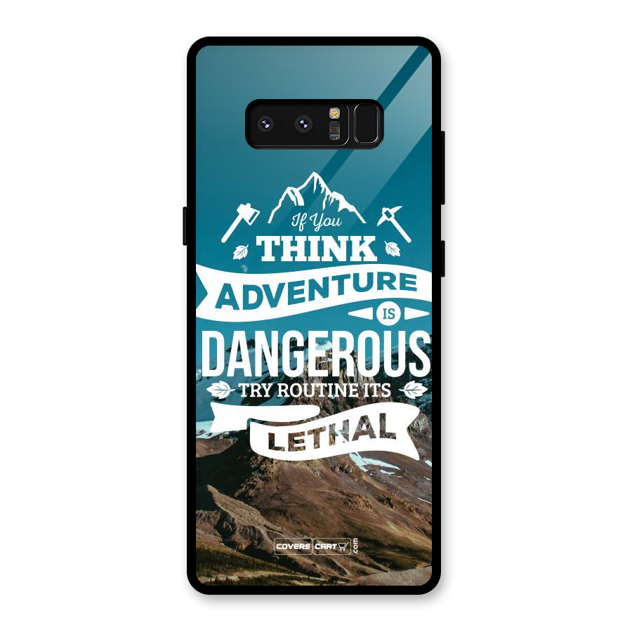 Adventure Dangerous Lethal Glass Back Case for Galaxy Note 8