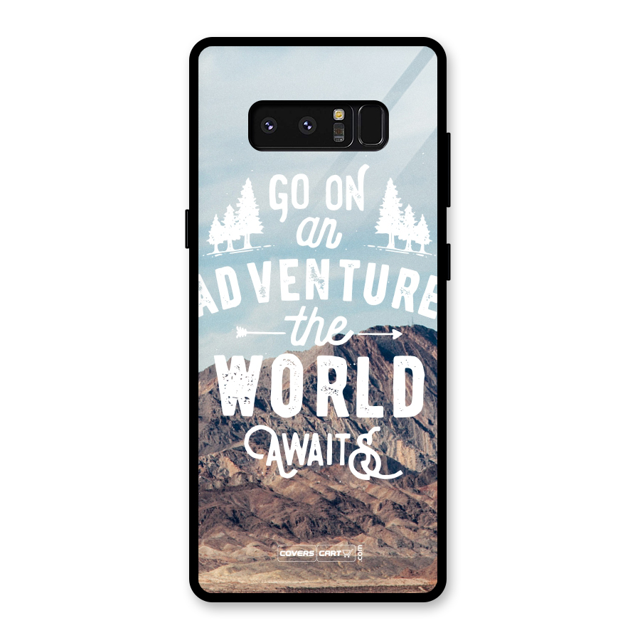Adventure World Glass Back Case for Galaxy Note 8