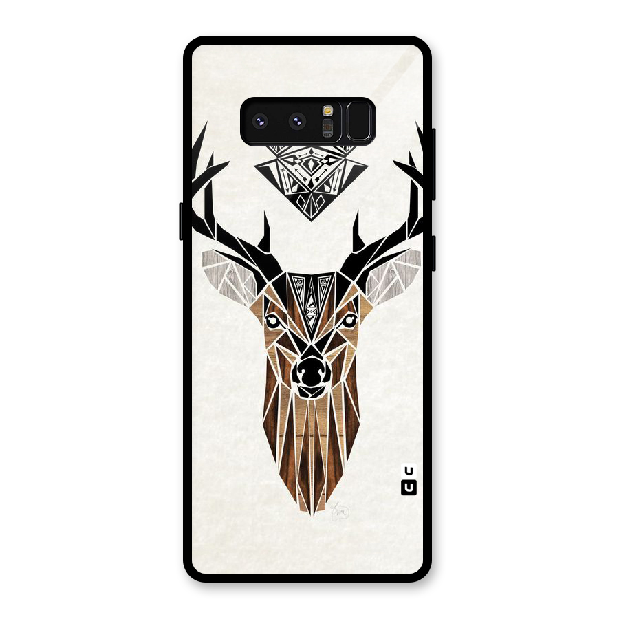 Aesthetic Deer Design Glass Back Case for Galaxy Note 8