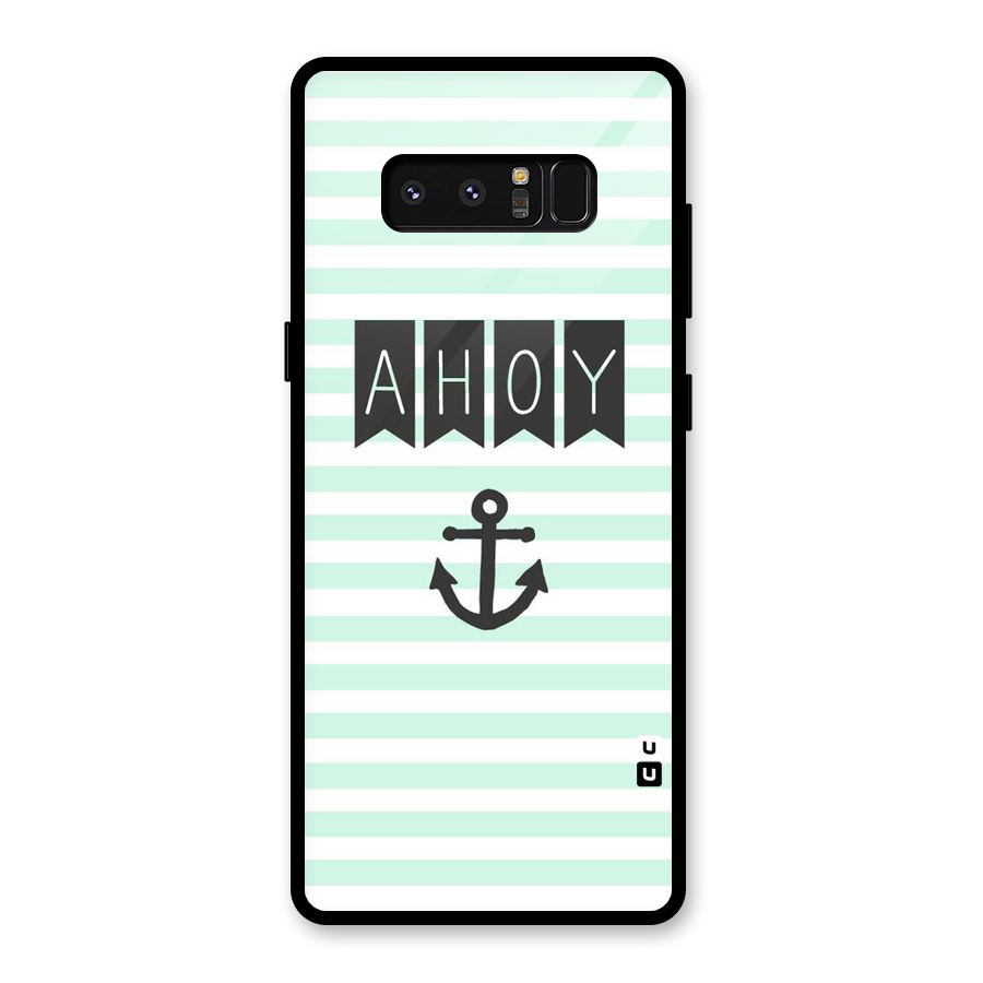 Ahoy Sailor Glass Back Case for Galaxy Note 8
