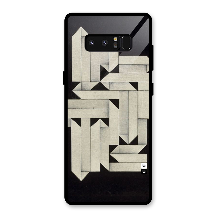 Ancient Rugged Glass Back Case for Galaxy Note 8