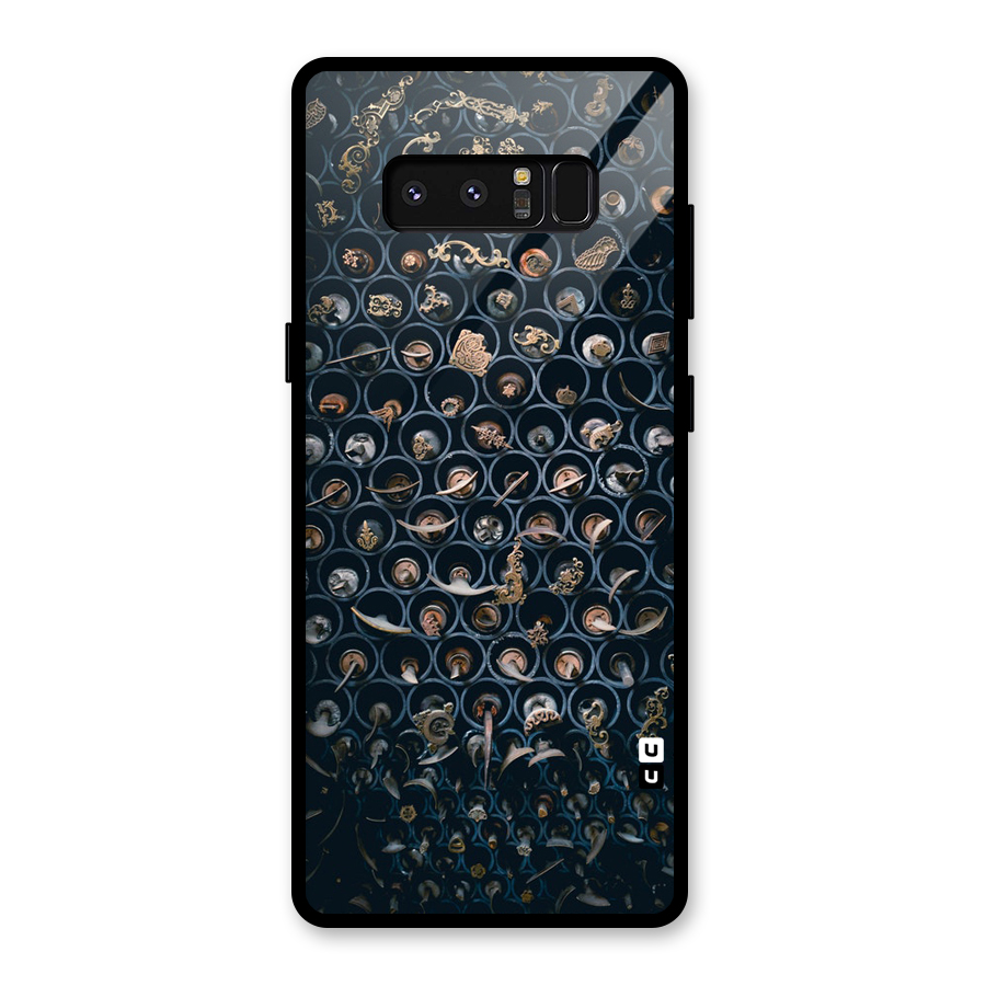 Ancient Wall Circles Glass Back Case for Galaxy Note 8