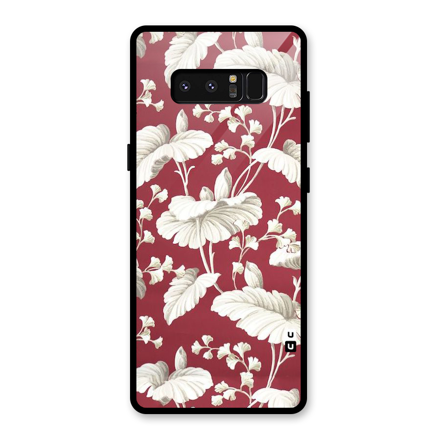 Beautiful Petals Glass Back Case for Galaxy Note 8