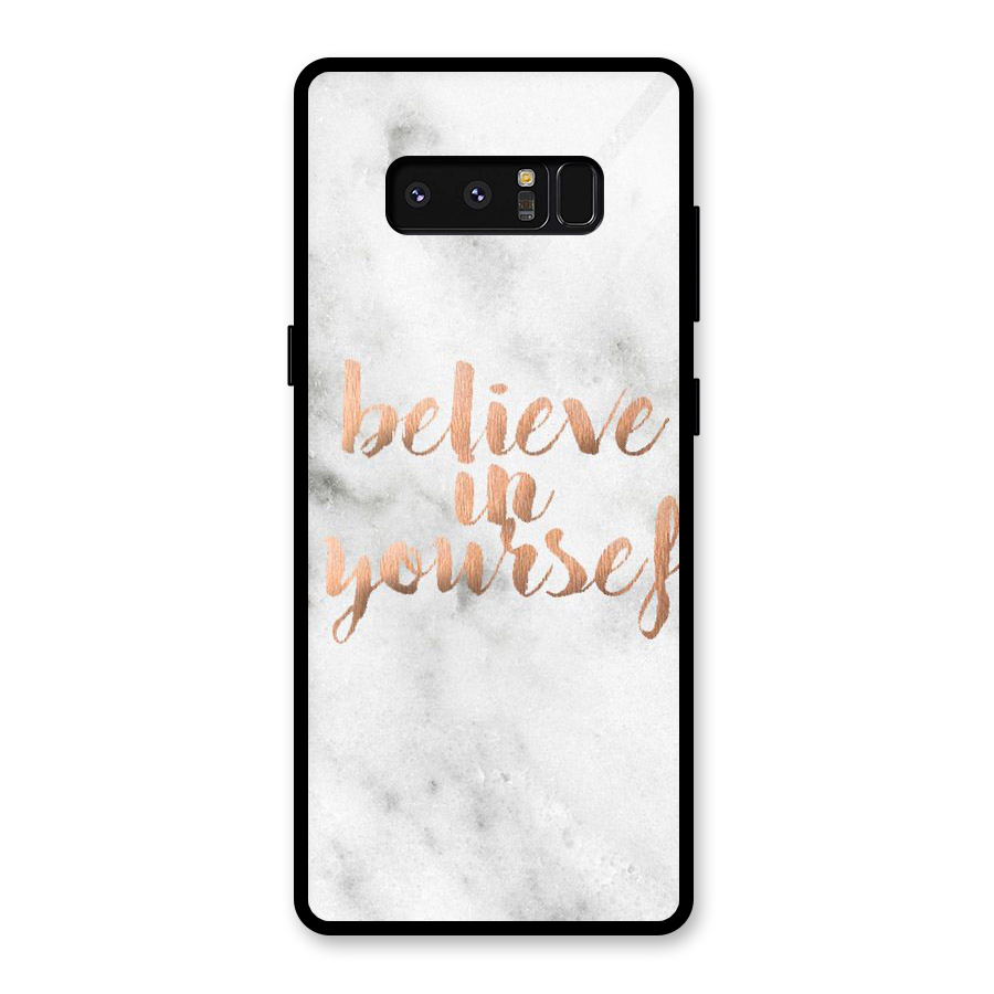 Believe in Yourself Glass Back Case for Galaxy Note 8