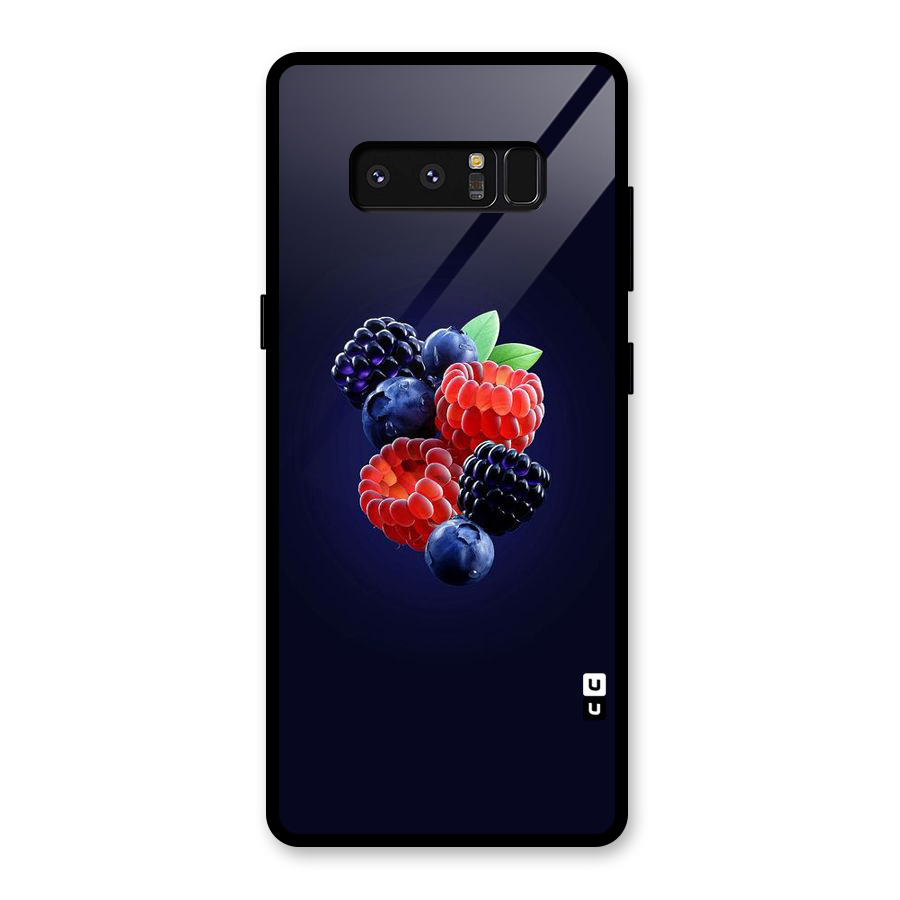Berry Blast Glass Back Case for Galaxy Note 8