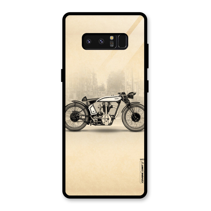 Bike Ride Glass Back Case for Galaxy Note 8