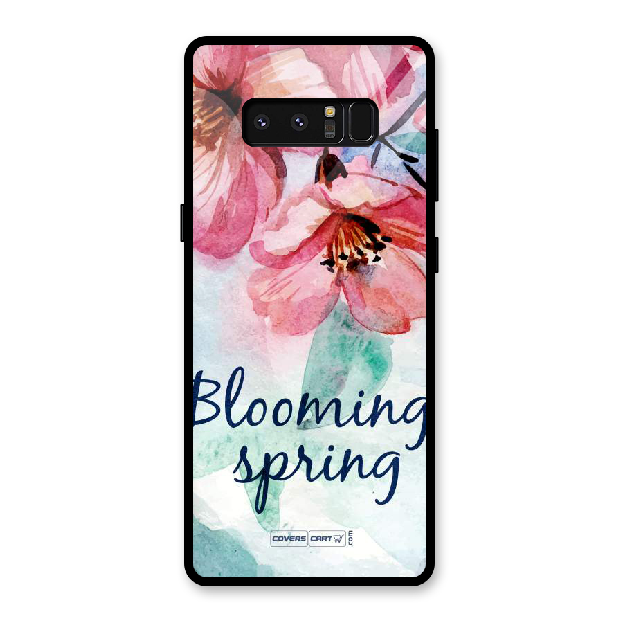 Blooming Spring Glass Back Case for Galaxy Note 8