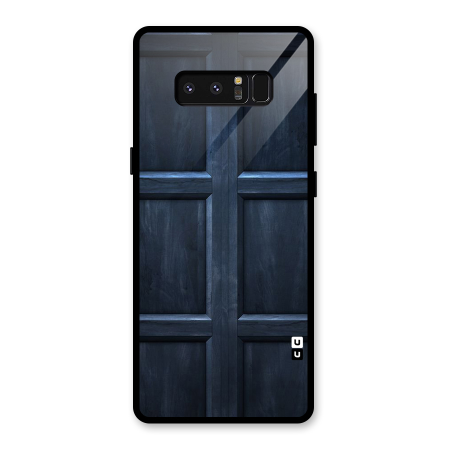 Blue Door Design Glass Back Case for Galaxy Note 8