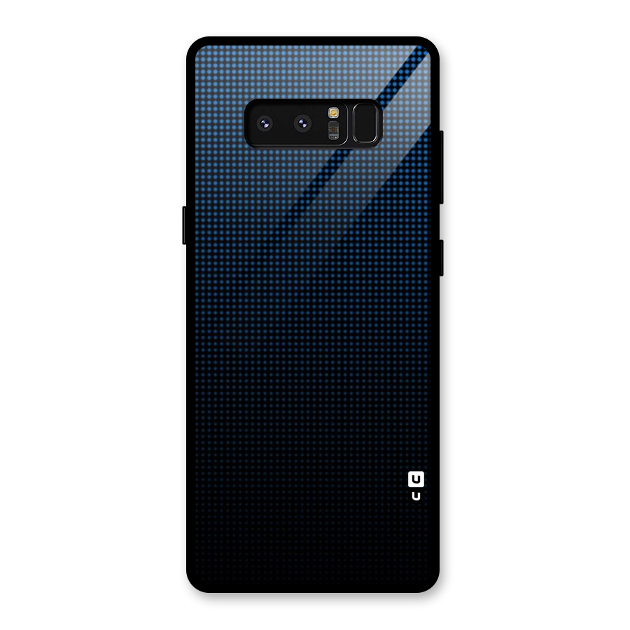 Blue Dots Shades Glass Back Case for Galaxy Note 8