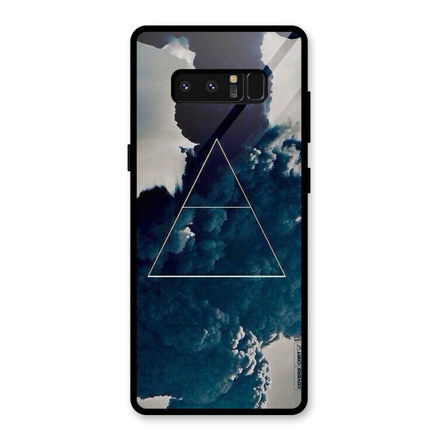 Blue Hue Smoke Glass Back Case for Galaxy Note 8