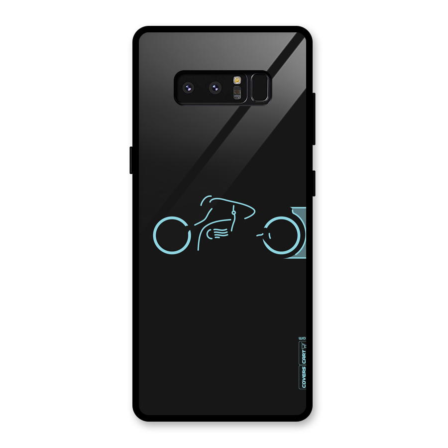 Blue Ride Glass Back Case for Galaxy Note 8