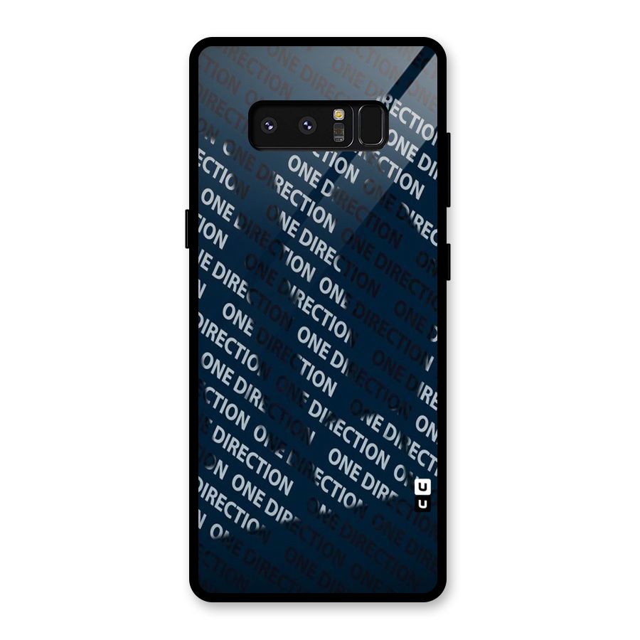 Blue Way Glass Back Case for Galaxy Note 8