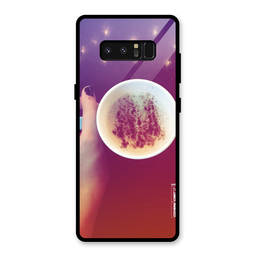 Bokeh Coffee Mug Glass Back Case for Galaxy Note 8