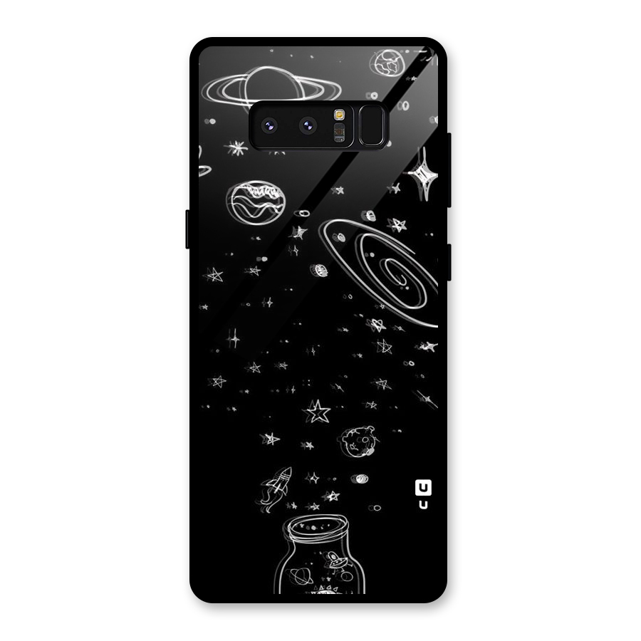 Bottle Of Stars Glass Back Case for Galaxy Note 8