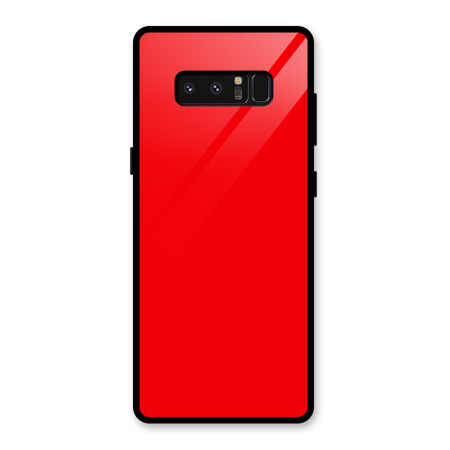 Bright Red Glass Back Case for Galaxy Note 8