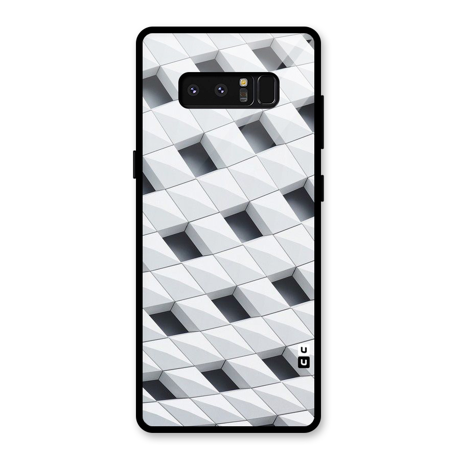 Building Pattern Glass Back Case for Galaxy Note 8