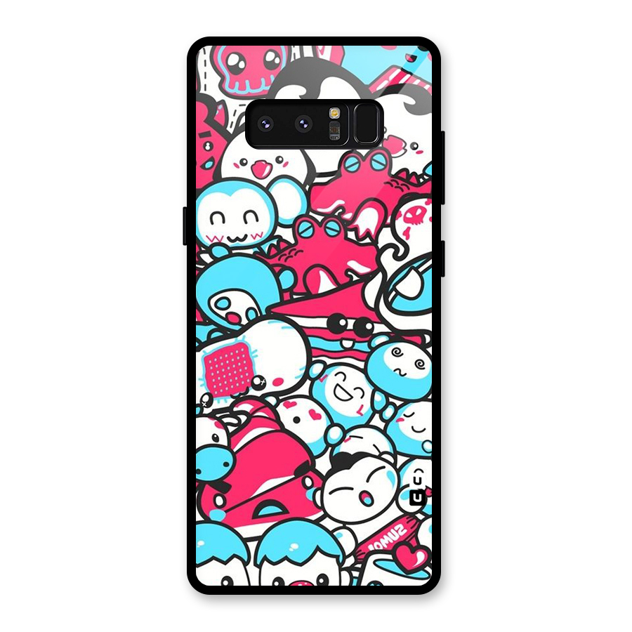 Bunny Quirk Glass Back Case for Galaxy Note 8