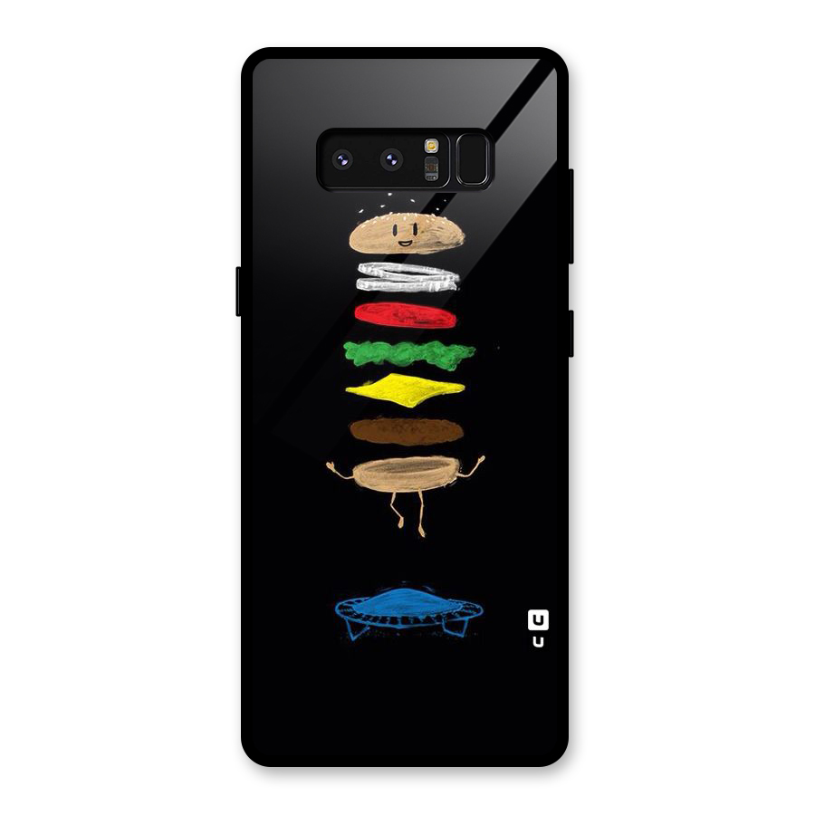Burger Jump Glass Back Case for Galaxy Note 8