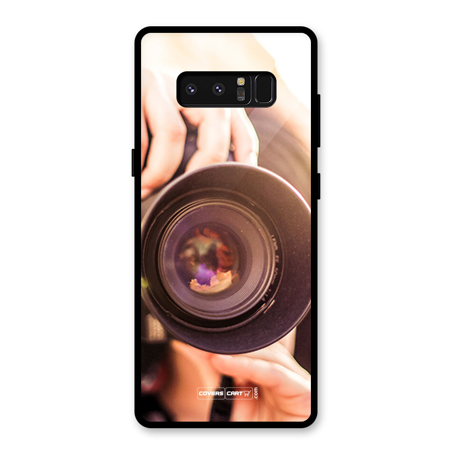 Camera Lovers Glass Back Case for Galaxy Note 8