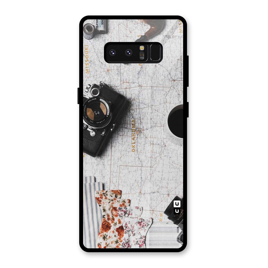Camera Smoky Pipe Glass Back Case for Galaxy Note 8