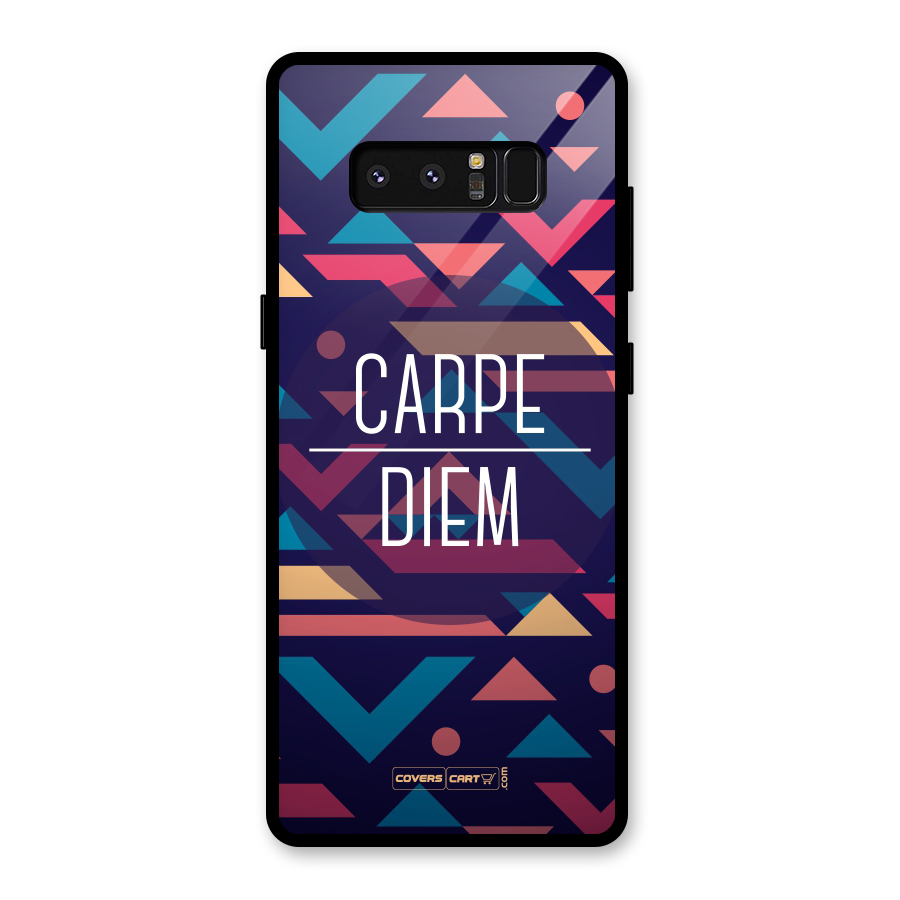 Carpe Diem Glass Back Case for Galaxy Note 8