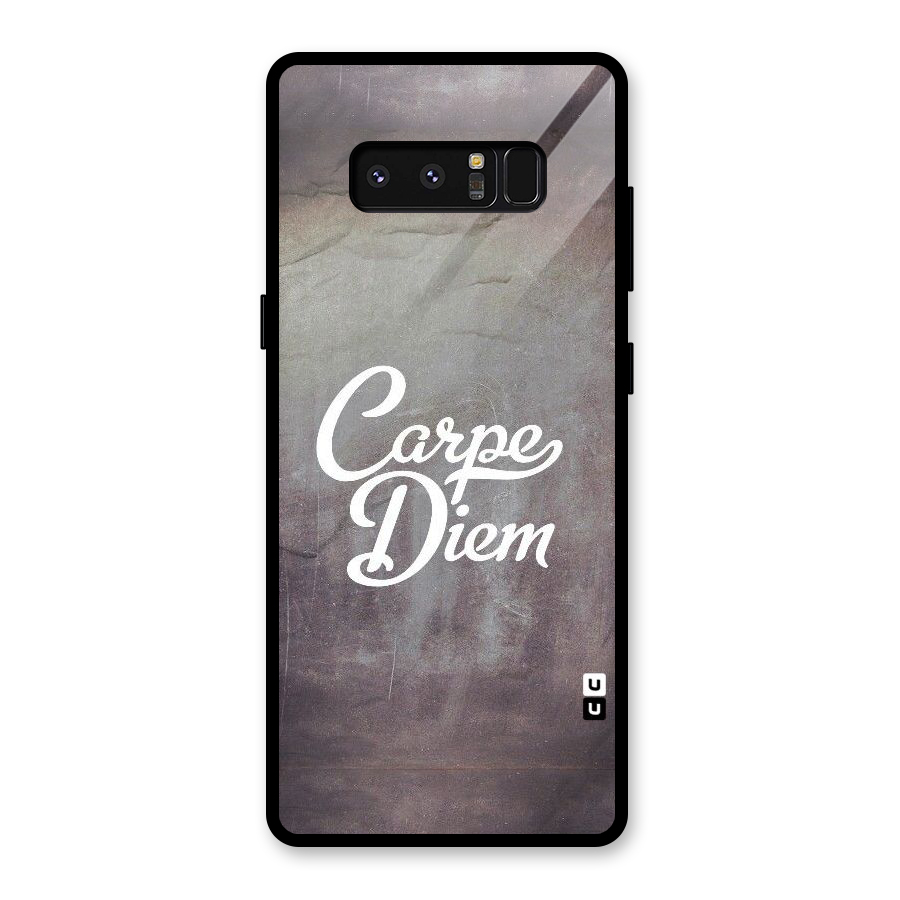 Carpe Diem Rugged Glass Back Case for Galaxy Note 8