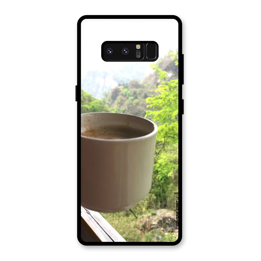 Chai With Mountain View Glass Back Case for Galaxy Note 8