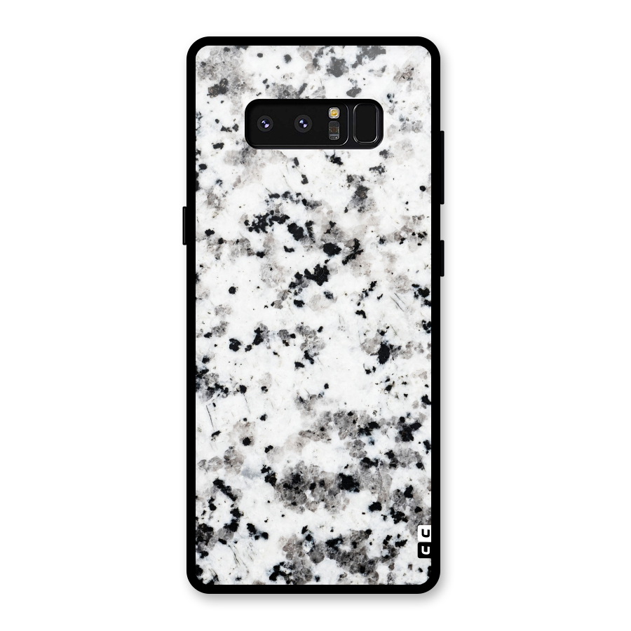 Charcoal Spots Marble Glass Back Case for Galaxy Note 8