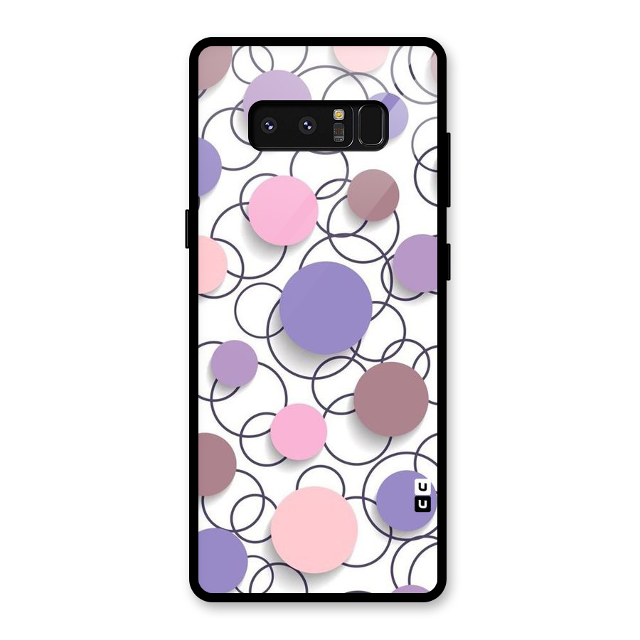 Circles And More Glass Back Case for Galaxy Note 8