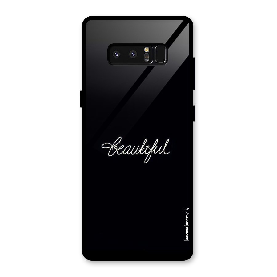 Classic Beautiful Glass Back Case for Galaxy Note 8