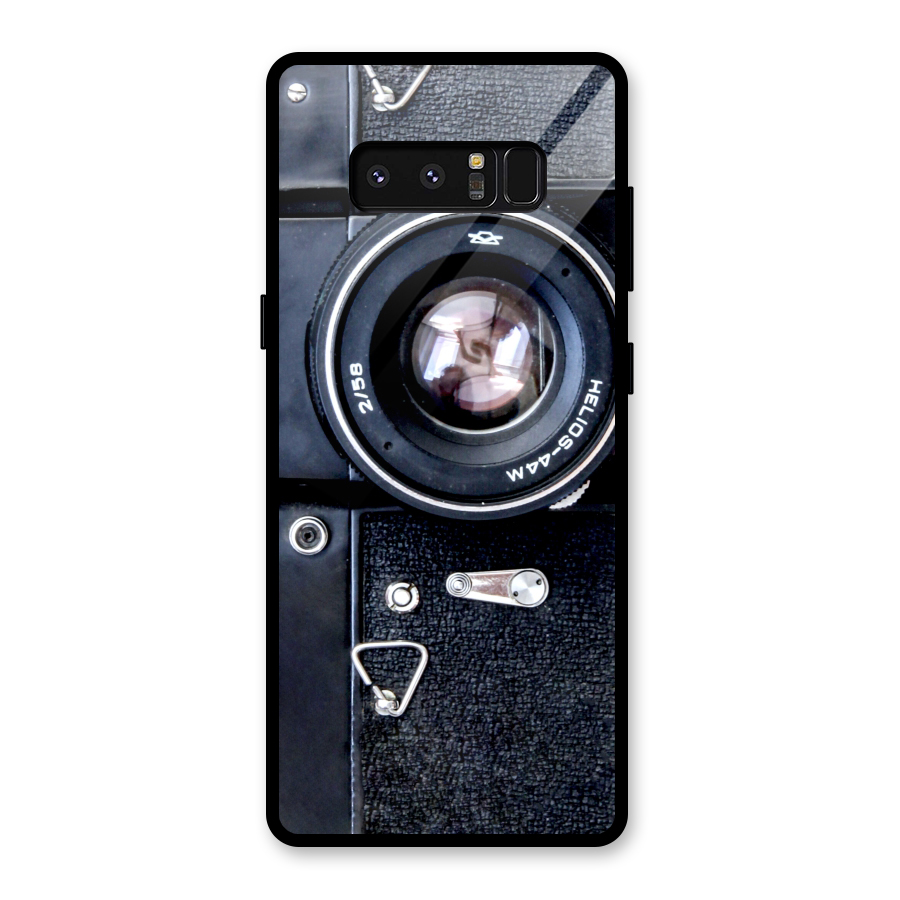 Classic Camera Glass Back Case for Galaxy Note 8