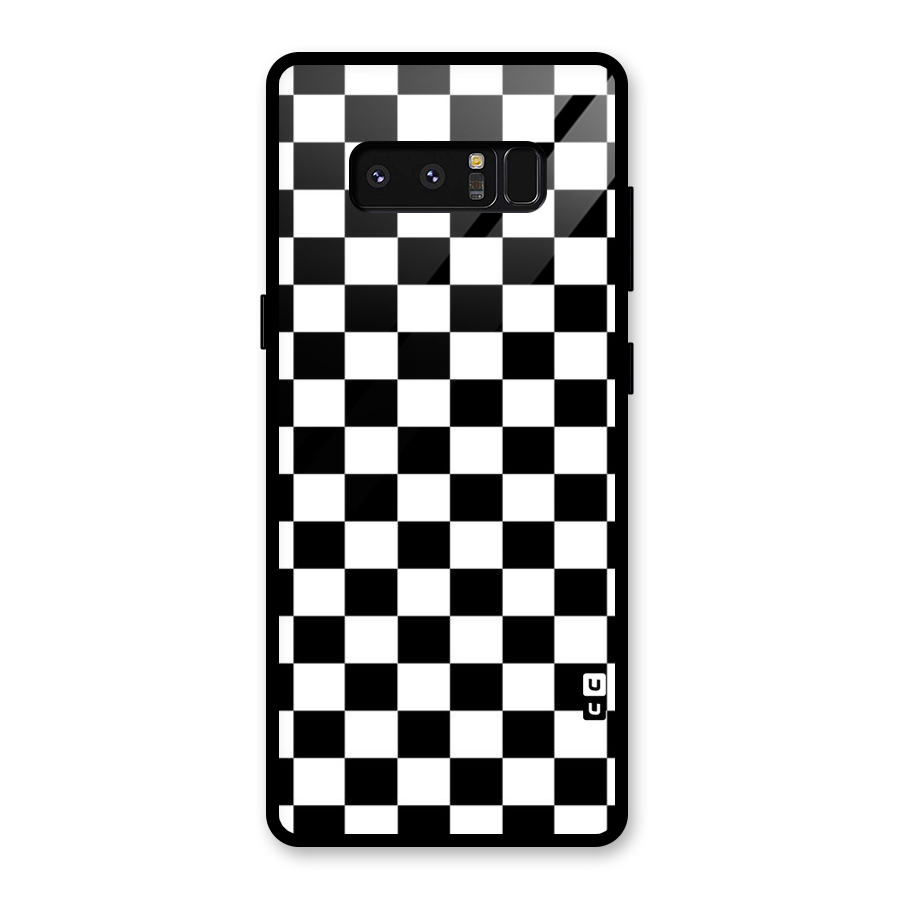 Classic Check Glass Back Case for Galaxy Note 8