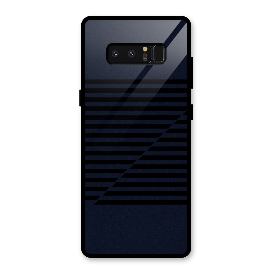 Classic Stripes Cut Glass Back Case for Galaxy Note 8
