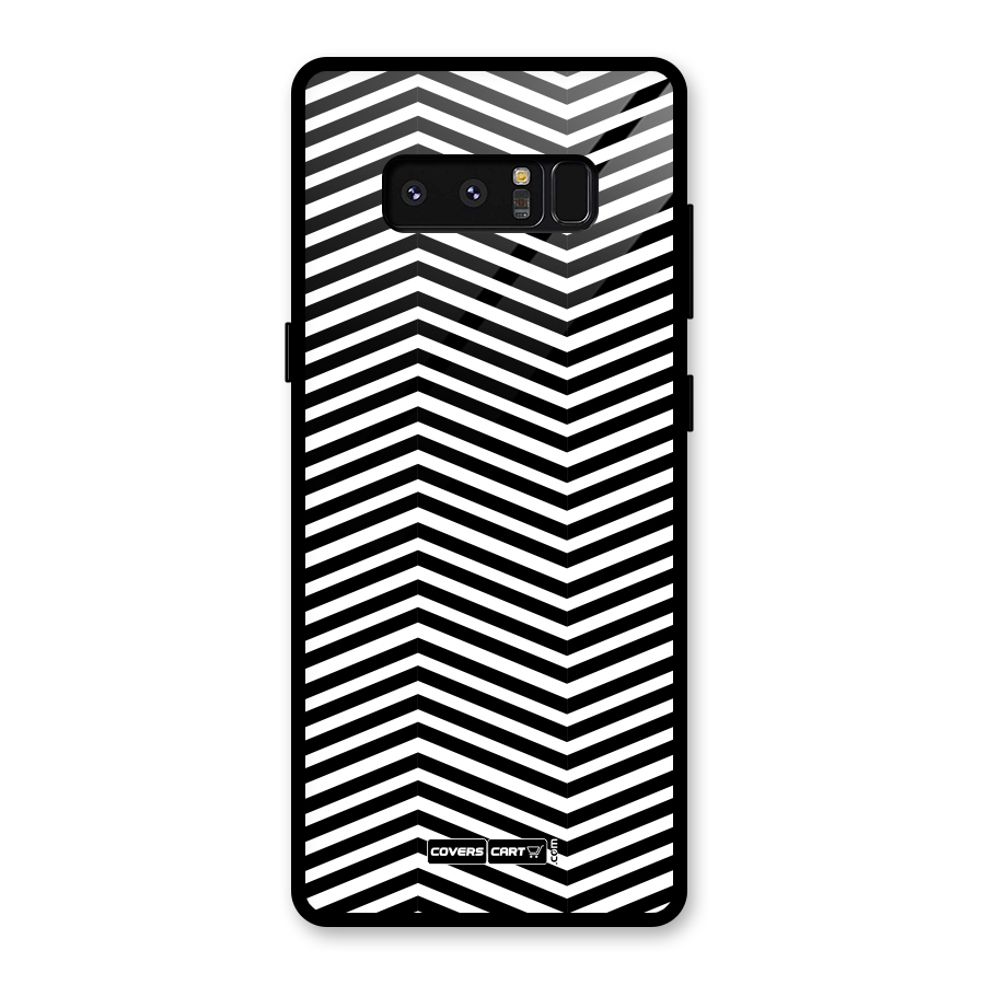 Classy Zig Zag Glass Back Case for Galaxy Note 8