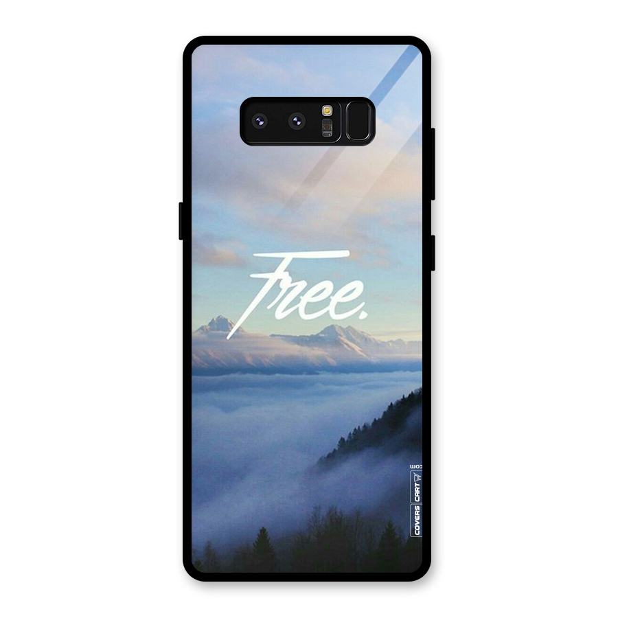 Cloudy Free Glass Back Case for Galaxy Note 8