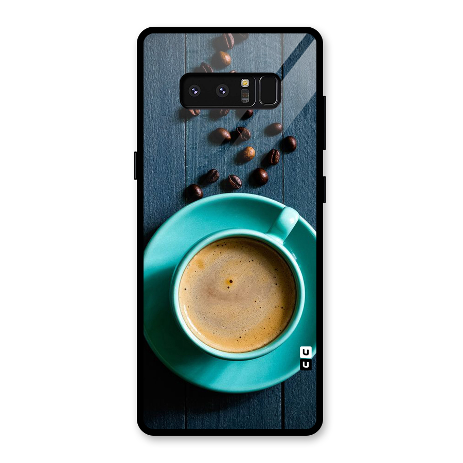Coffee Beans and Cup Glass Back Case for Galaxy Note 8
