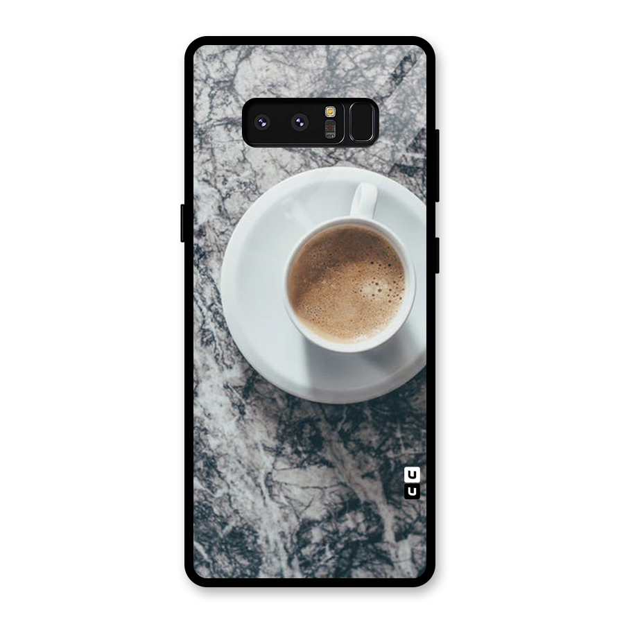 Coffee On Marble Glass Back Case for Galaxy Note 8
