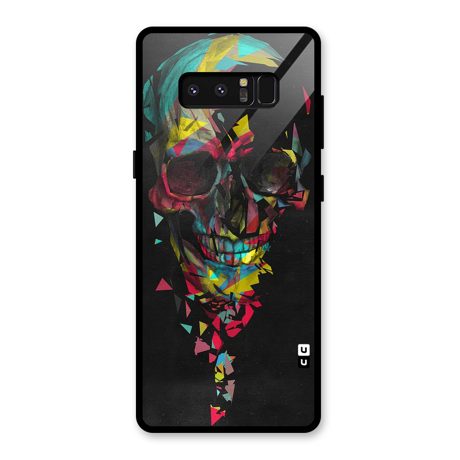 Colored Skull Shred Glass Back Case for Galaxy Note 8