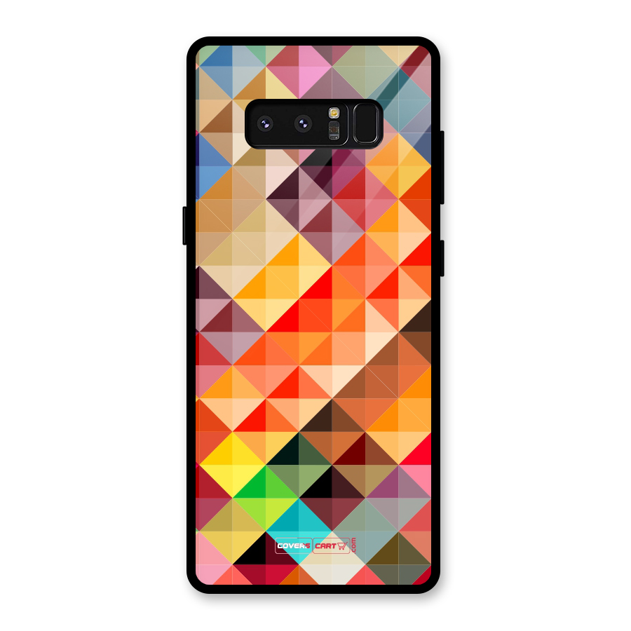Colorful Cubes Glass Back Case for Galaxy Note 8