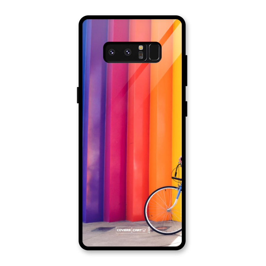 Colorful Walls Glass Back Case for Galaxy Note 8